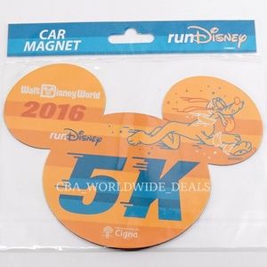 Disney runDisney 2016 Walt Disney World Marathon 5K Car Magnet